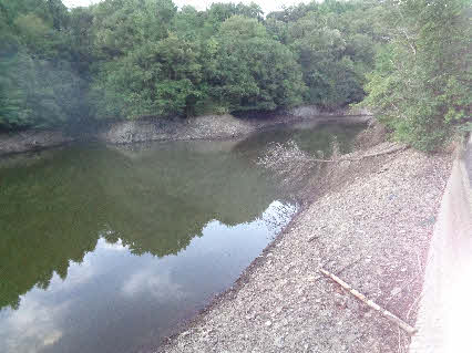 ０５．９．３　０５３１　青ノ池の水位が、今までで一番下がっていた！
