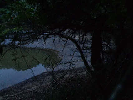 ０５．１０．１０　０４４２　青ノ池の水の流入口だけど、随分と後退している！